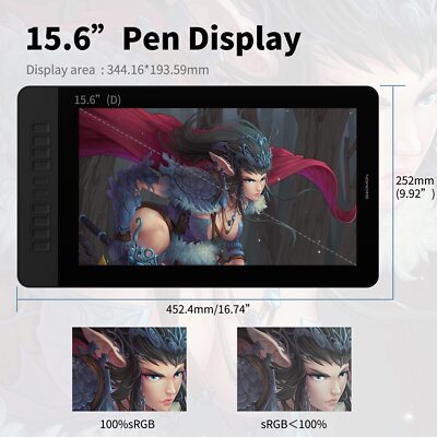 GAOMON PD1560 Digital Graphic Drawing Tablet with Screen Pen