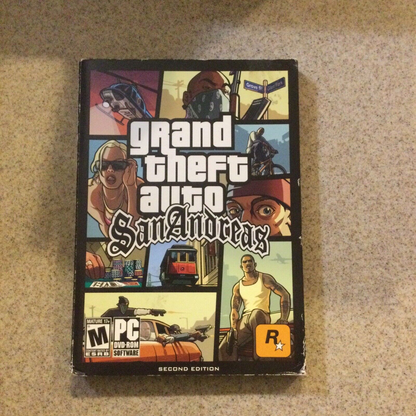 Grand Theft Auto SAN ANDREAS - COMPLETE PC DVD Video Game - German Guide  Version