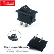 100PCS 2PIN Kcd1 Boat Rocker Switch SPST Snap-in ON/OFF Position Snap 6A/250V