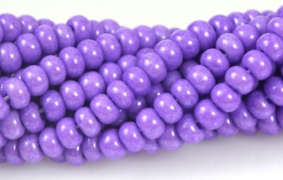 Czech Glass Seed Beads Size 6/0 TERRA PEARL OPAQUE LIGHT PURPLE