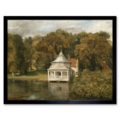 John Constable Das Viertel hinter Alresford Hall Kunstdruck gerahmt 12x16