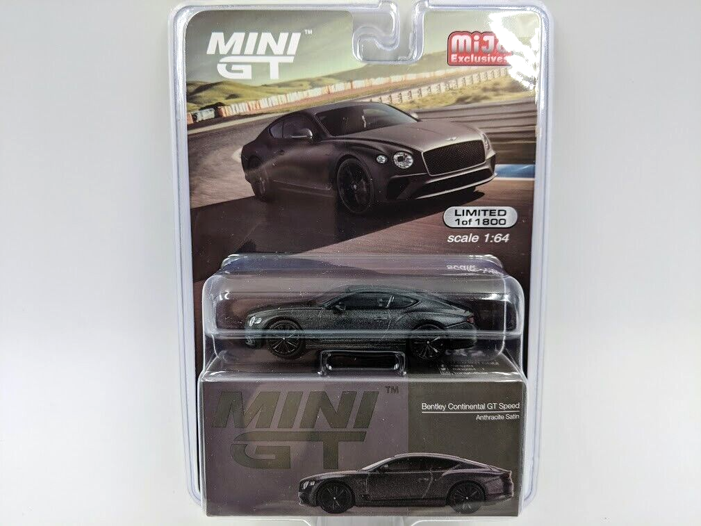 ミニカー MINI GT Bentley Continental GT Speed 442 1/64 MINI GT Bentley Continental GT Speed Anthracite Satin