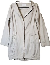 ANNETTE GORTZ Womens 40 Lagenlook Lightweight Trench Coat Jacket Art To Wear