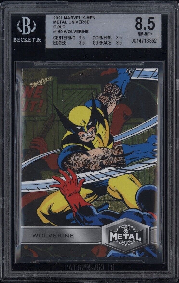 2021 X-Men Metal Universe Gold parallel #169 WOLVERINE BGS 2021 X-Men Metal Universe Gold parallel #169 WOLVERINE BGS