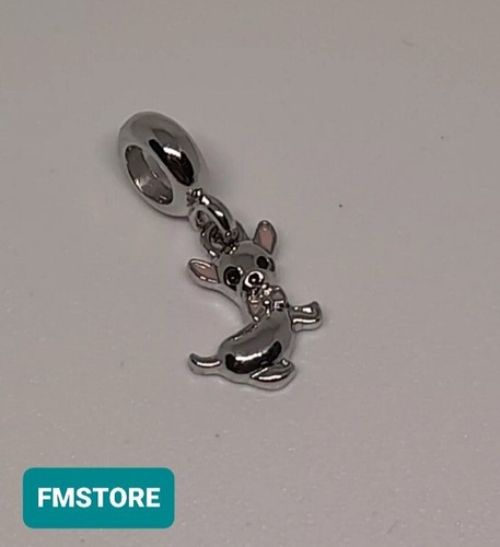 Ciondolo Charm in acciaio color argento simil Pandora Cane Dog - Introvabile