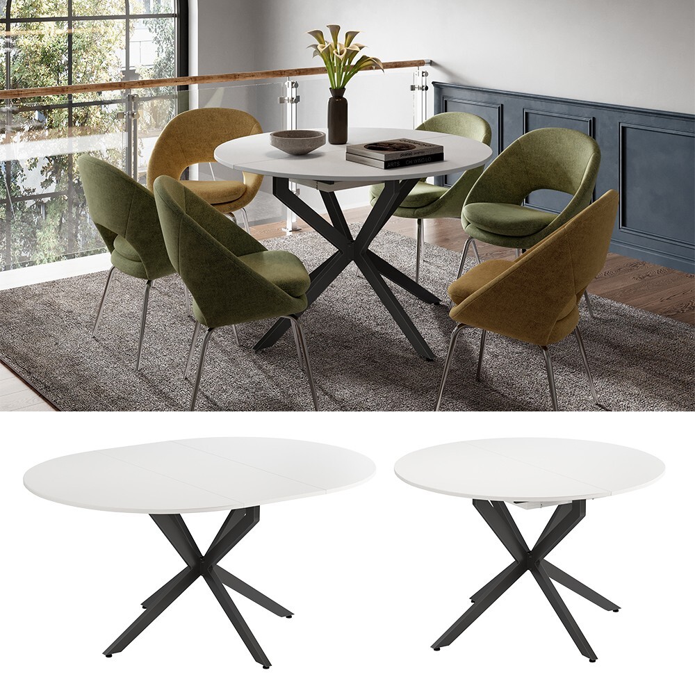 Table à manger Vicco Loyd réglable pour optimiser les petits salons