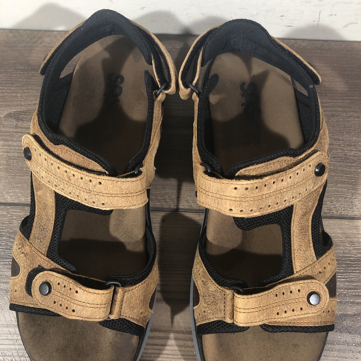 SAS Maverick Sport Men’s Brown Leather Strap Sandals Size 11 W SAS, Maverick sport ￼men main image 4