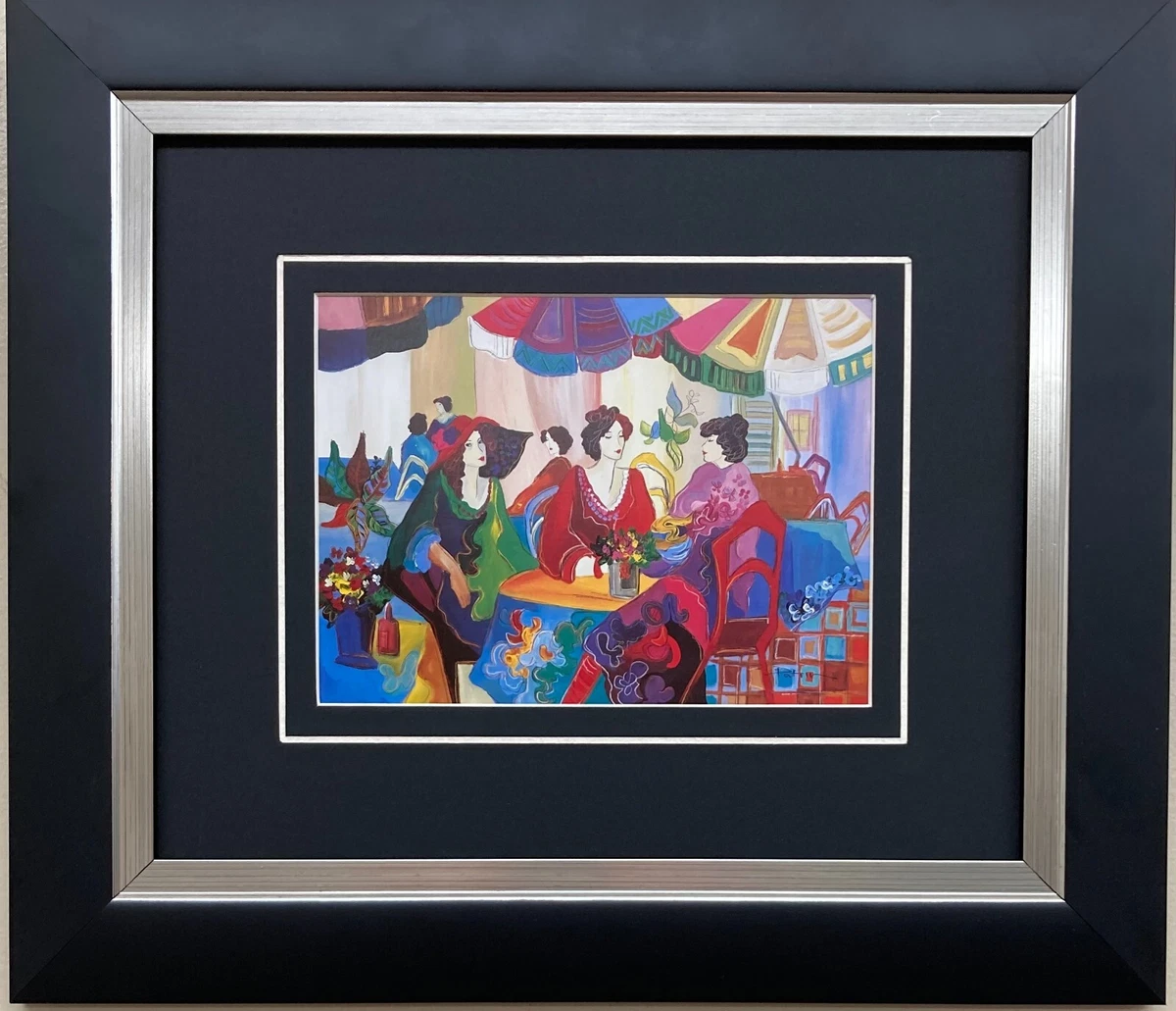 Art déco lithograph 直筆サインあり Licensed Reprint Art Deco Women