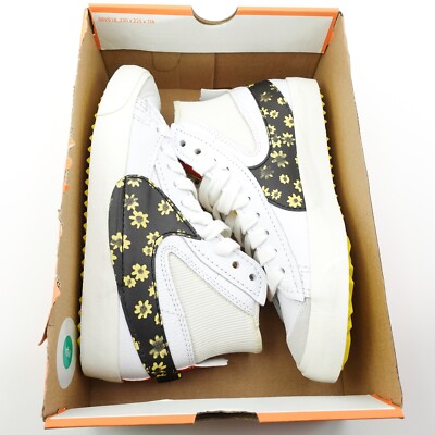 Nike Blazer Mid 77 Jumbo Floral White Sneakers Mens Size 9.5 