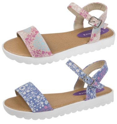 Mädchen Blumen Sport Sandalen Kinder Riemchen offene Zehenpartie Sommer Urlaub Strand Schuhe Größe