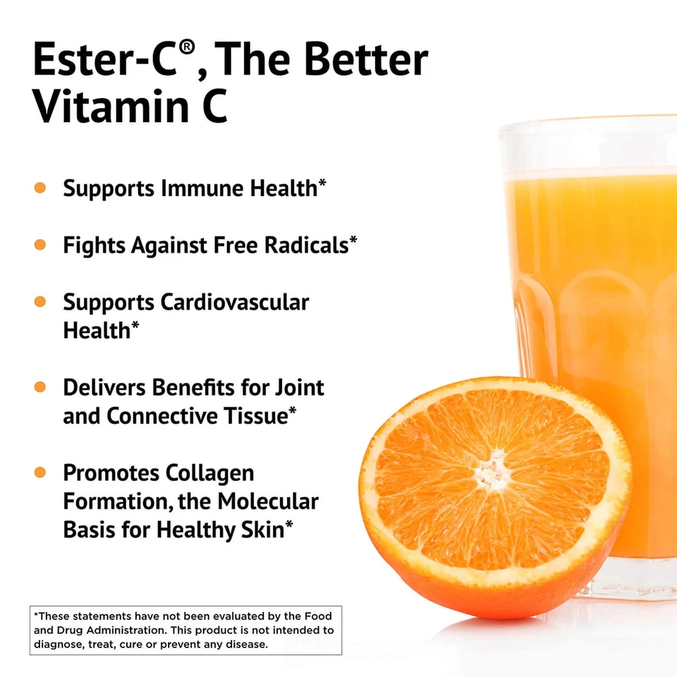 American Health Ester-C Citrus Bioflavonoids 500 mg 120 Caps - Image 4 of 4