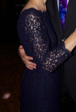 Dress Mother of Groom/Bride, Formal,Evening Navy Blue size 4 Adrianna Papell