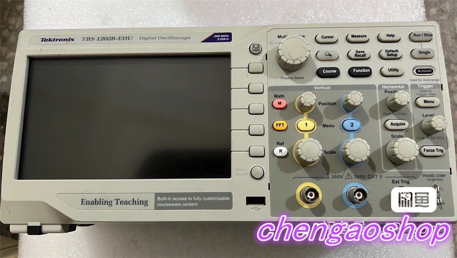 1PC USED 100% TEST Tektronix TBS 1202B-EDU Oscilloscope (DHL or