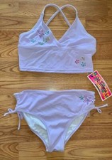 GIRLS ST. TROPEZ 2 PC LAVENDER SWIMSUIT~TANKINI~BIKINI~SZ 14~SWIMWEAR  ~NEW~TAGS