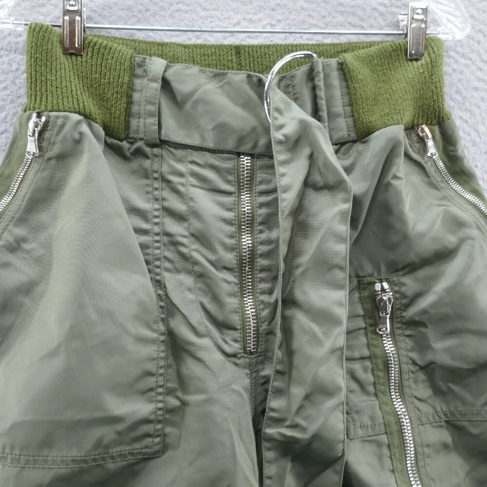 3.1 Phillip Lim 女式腰带飞行工装裤 4 绿色军用城市 — 第 2/4 张图片