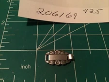 Sterling Silver WWII Forget-Me-Not  Bracelet charm  Link Blank