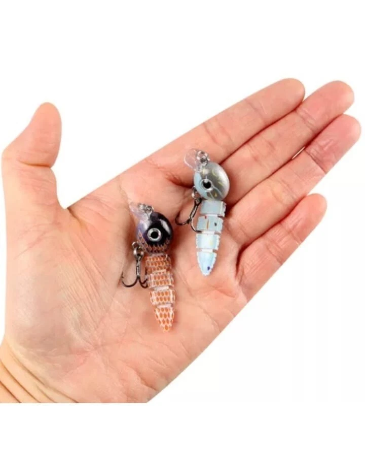 Wobbler Kaulquappe Angelköder Wurm Hard Bait Raubfische Angeln 55 mm 3,9 Gr - Bild 3 von 4