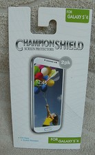 Champion Shield Screen Protector For Galaxy S4 (2 pk.) ~ NEW