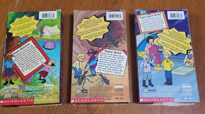 Lot of (3) The Magic School Bus VHS Tapes Hops Home Out of This