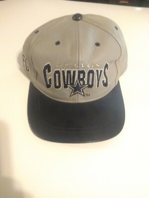 Vintage & Rare Drew Pearson Dallas Cowboys Leather Hat - 1990 s