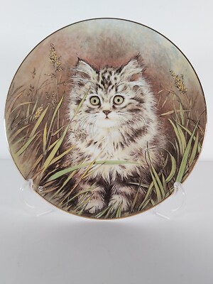 Royal Worcester Kitten Classics ''Wild Flowers'' Aufsteller, datiert 1985