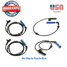 4 PCS NEW ABS Wheel Speed Sensor Front Rear Left Right for BMW E46 Z4 323i 318i