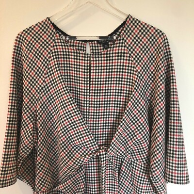 knee length dresses for ladies Green Plaid Bow Dress – JPosh Apparel main image 0