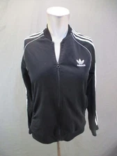 ADIDAS Size L Teens Unisex Full Zip Baseball Collar Pocket Athletic Jacket 574