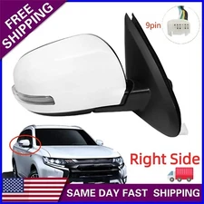 Door Mirror fit Mitsubishi Outlander 14-19 Power Heated w/Signal Passenger Side