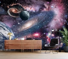3D Dream Space S213 Wallpaper Mural Self-adhesive Removable Sticker Kids Pa