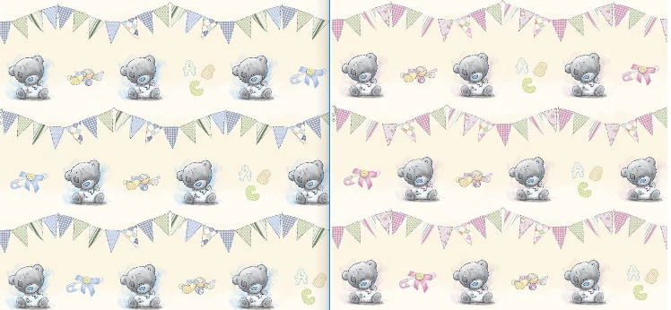 ME TO YOU TATTY TEDDY WRAPPING PAPER 2 SHEETS GIFT WRAP BOY GIRL SHOWER NEW