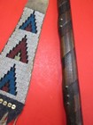 1800S NATIVE AMERICAN PIPE TOMAHAWK BEADED DROP BRANDED TACKED HEART CUTOUT RARE — photo 10