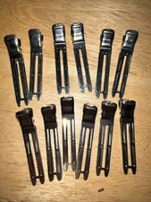 12 Vintage Gasser Hair Clips Or Duck Bill Clips For Securing Hair