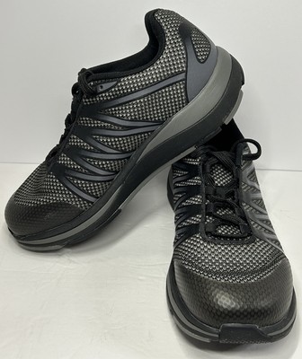 Drew Slip Resistant Work Shoes Men's BLACK Mesh Combo Walker Diabetic US 7 W