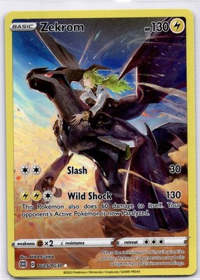 ZEKROM TG05/TG30 HOLO BRILLIANT STARS TRAINER GALLERY POKEMON NM