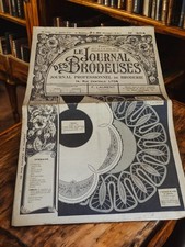 Altes Magazin Le Journal des Brodeuses 1937 Stickerei Retro Motiv Lyon