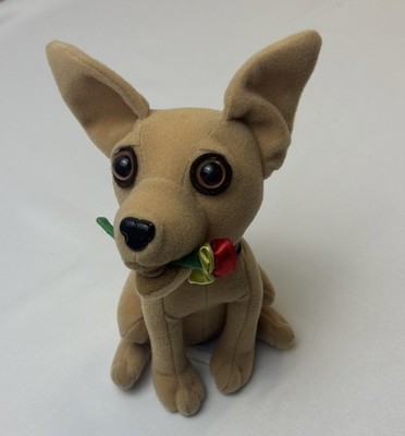 Vintage Yo Quiero Taco Bell Chihuahua Dog With Rose Applause 7'' Plush