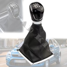 Schaltknauf Schalthebel mit Schaltsack Für Ford Focus II Fiesta VI 5-Gang