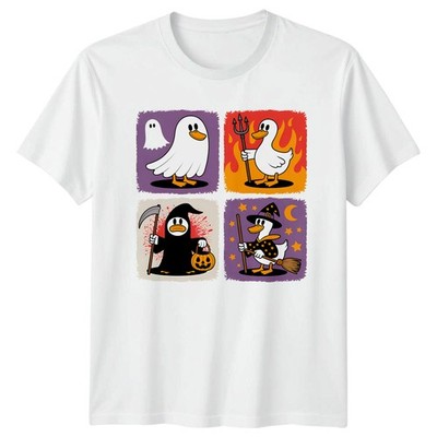 Halloween Ente Kostüme Geist Teufel T-Shirt Enten Halloween Geschenk für Ihn und