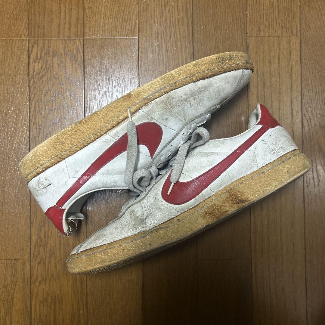White And Red Nike Bruin Sneakers Vintage 1981 Nike Bruin White