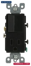 Leviton 15 Amp, 120 Volt, Decora Single-Pole, AC Combination Switch, Commercial