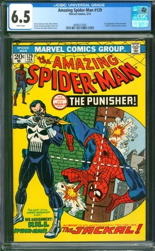 Amazing Spider-Man #129 CGC 6.5 Marvel Comics 1974 1st Appearance of Punisher