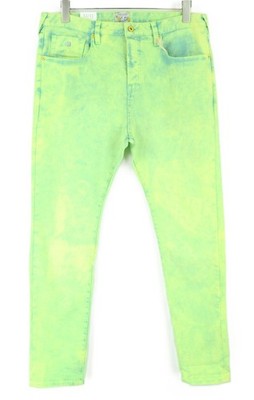 Scotch & Soda Steele Herren W32/L34 Super Slim Fit Grün Stretch Baumwolle Jeans