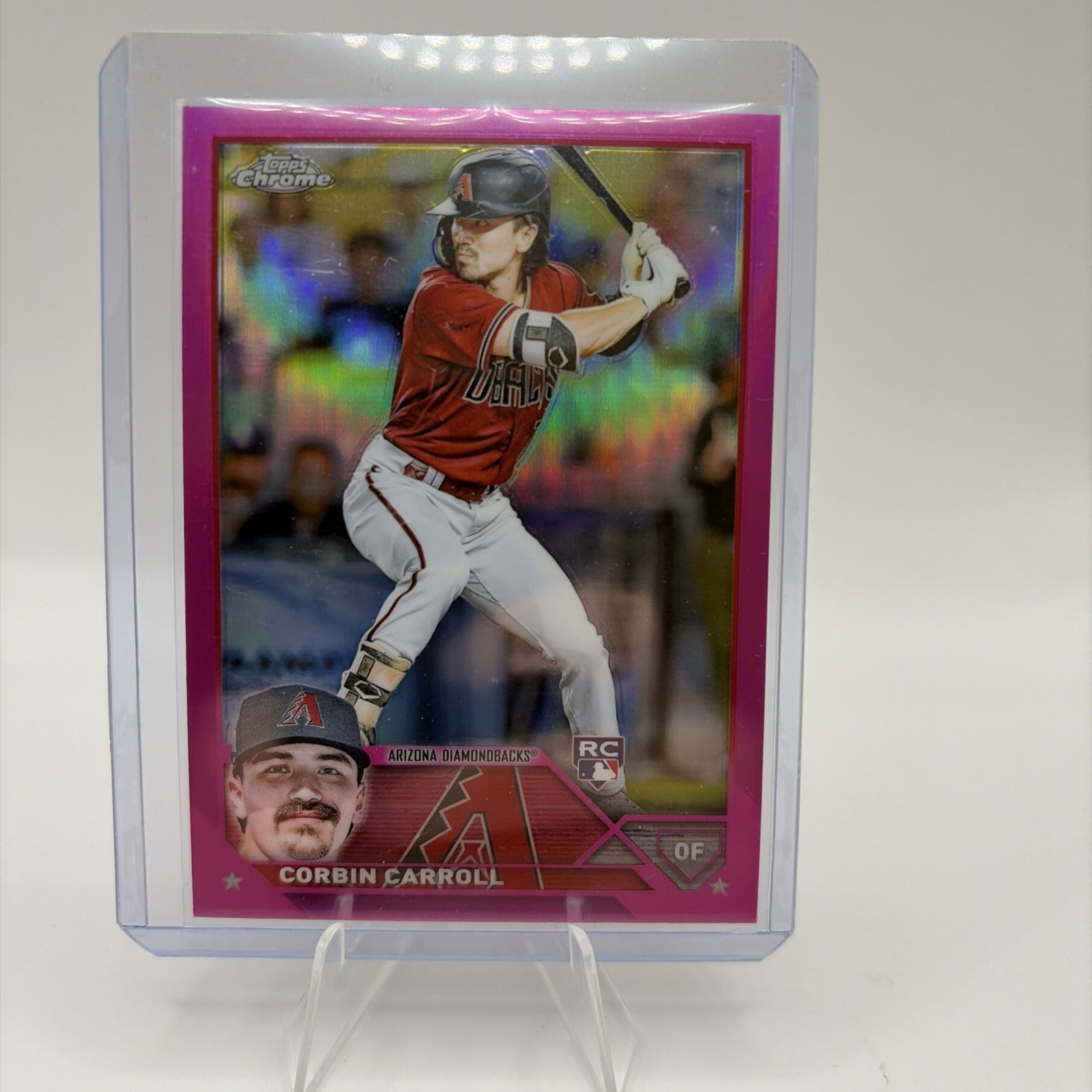 Corbin Carroll 2023 Topps Chrome #95 Pink Refractor RC