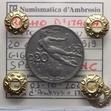 DN - Regno d'Italia - 20 centesimi 1919 SPL+ - NC - Vittorio Emanuele III -13664