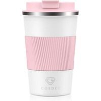 CS Cosddi Isolierbecher Edelstahl Travel Mug 380Ml Vakuum Auslaufsicher
