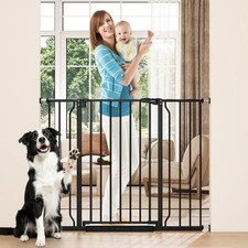 Cideny 36" Extra Tall Baby Gate, 29"-45" Wide Auto 29-45"Wide, 36"Tall, Black