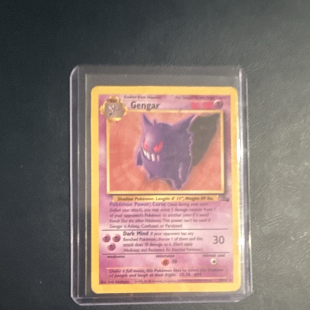 Pokémon Gengar Fossil Rare 20/62 Vintage Card 1999 English TCG | eBay