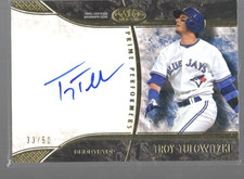 2016 Topps Tier One Troy Tulowitzki #PP-TT Prime Performer Auto 33/50 Blue Jays