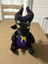 Disney Villains Sleeping Beauty Maleficent Dragon Plush Zipper Mouth used